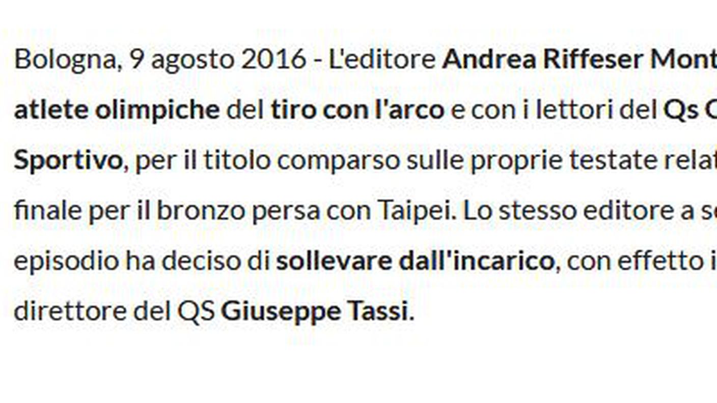 L'editore allontana il direttore