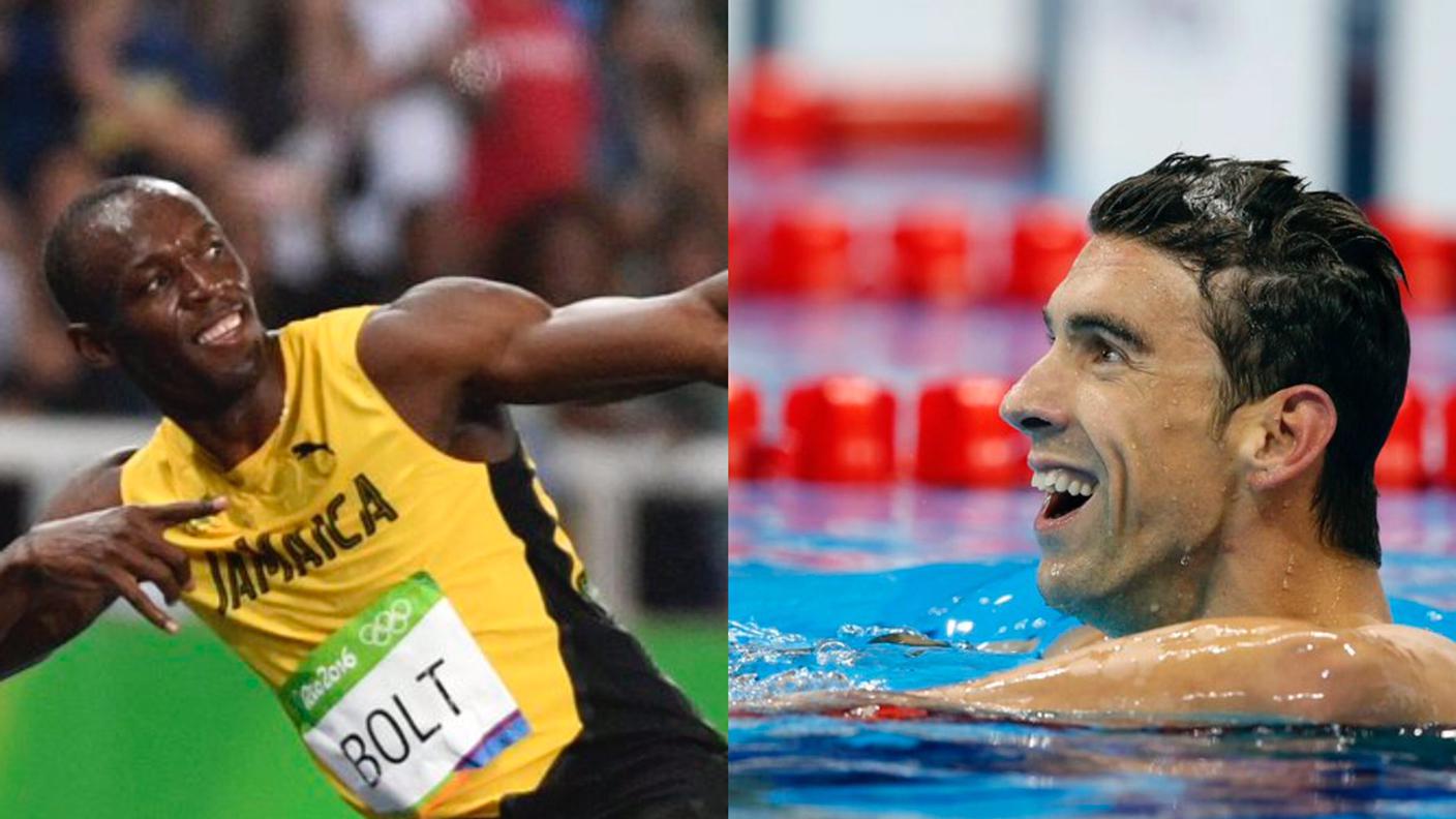 Usain Bolt e Michael Phelps
