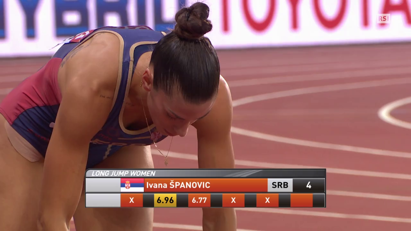 Mondiali, l'ultimo salto di Ivana Spanovic (11.08.2017)