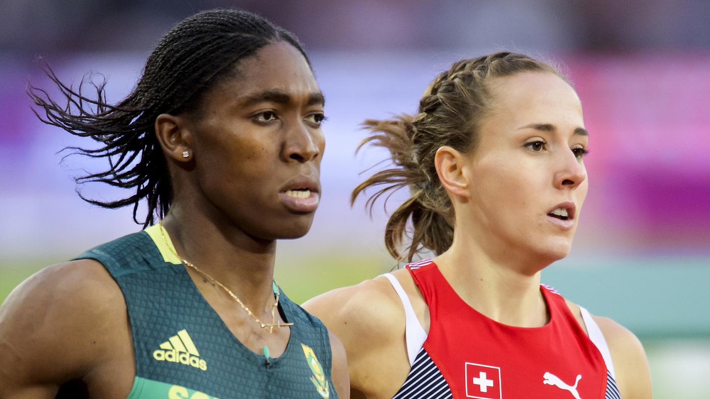 La svizzera in corsa con la Semenya