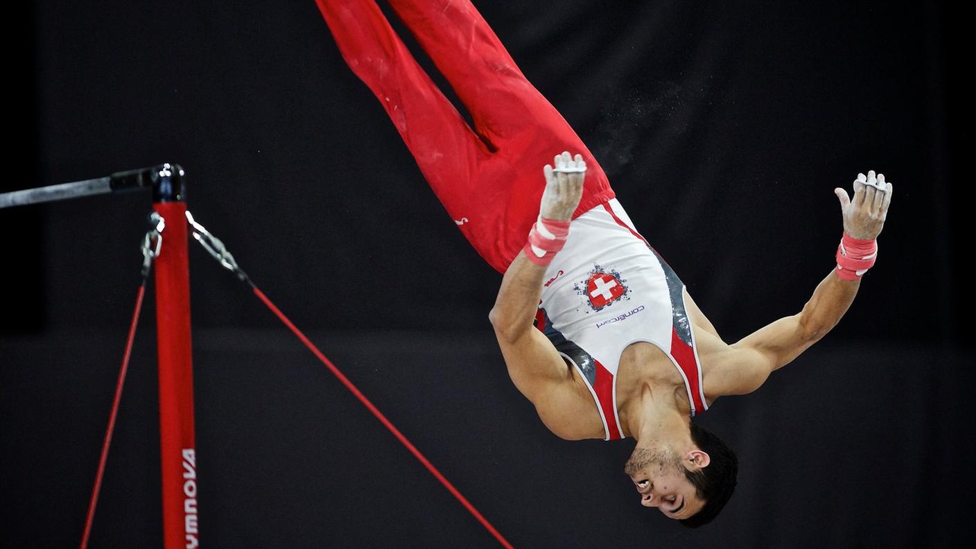 Il campione europeo in azione