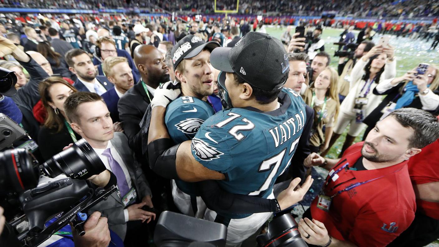 La festa dei giocatori di Philadelphia