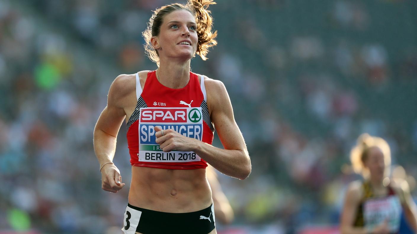 L'elvetica all'arrivo dei 400m hs