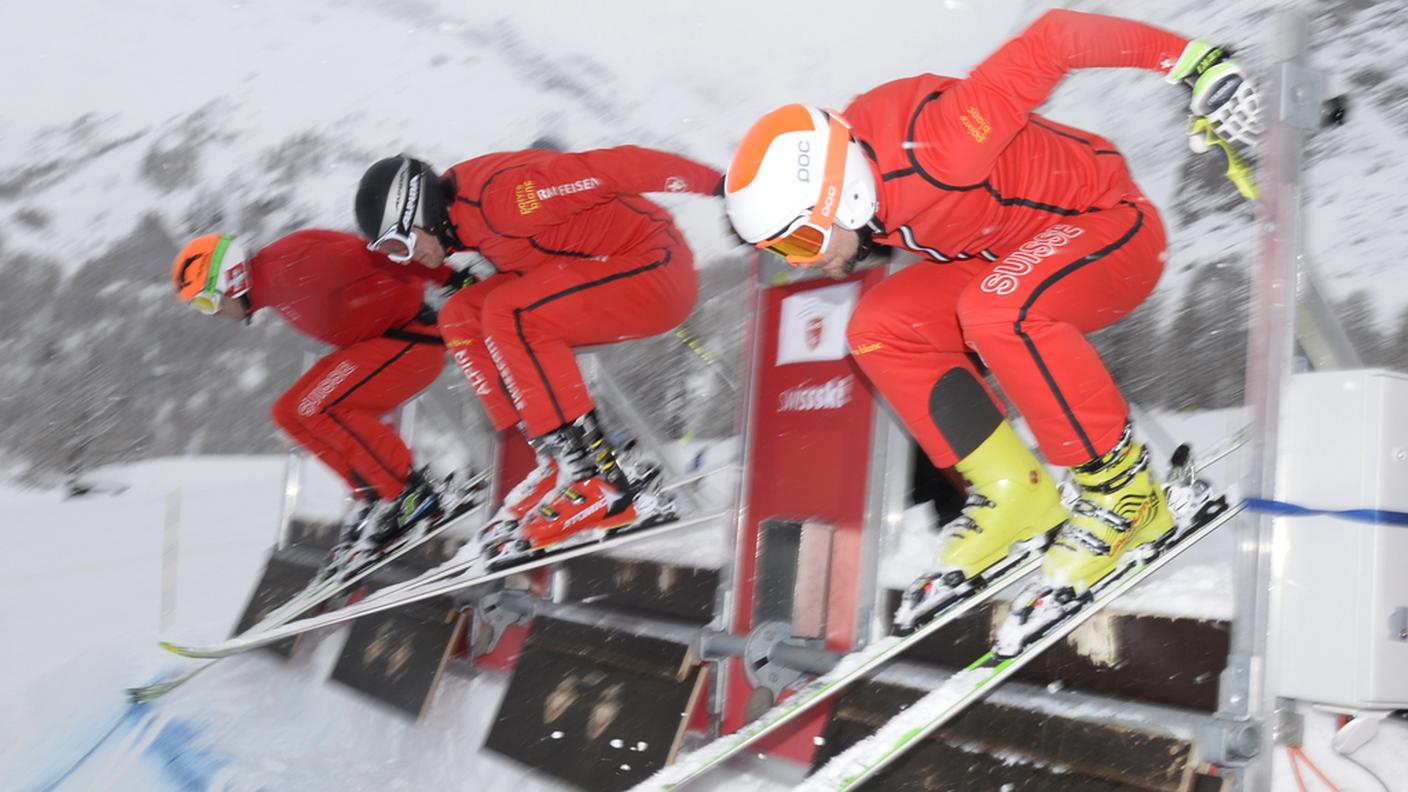 In allenamento con Alex Fiva e Armin Niederer