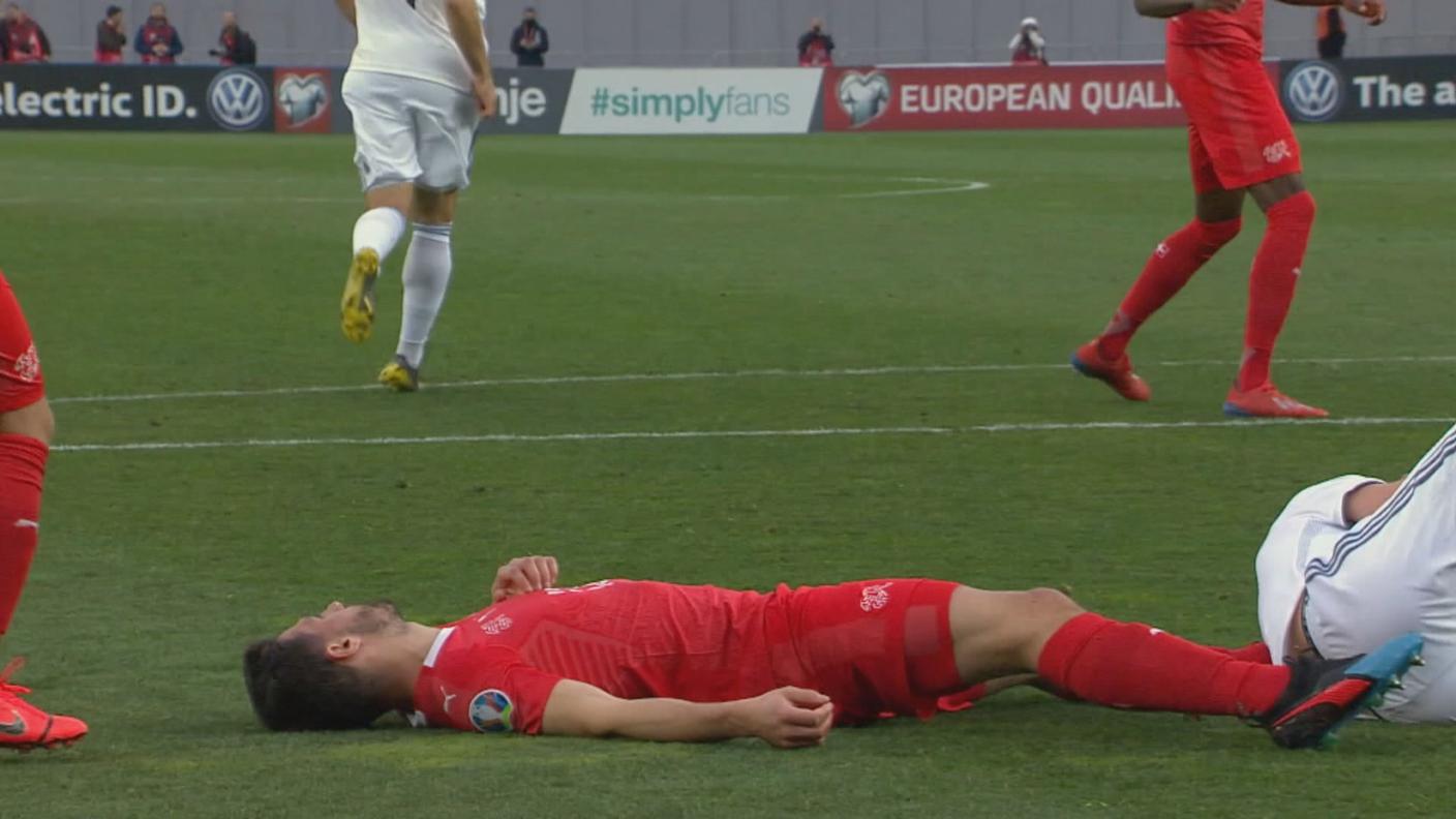 Fabian Schär era rimasto in campo contro la Georgia