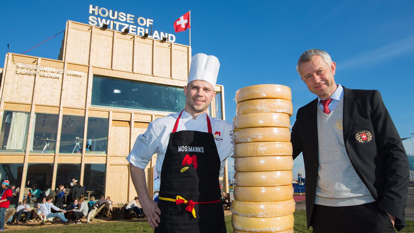 Chef Chris Züger e  il capo di Presenza Svizzera Nicolas Bideau
