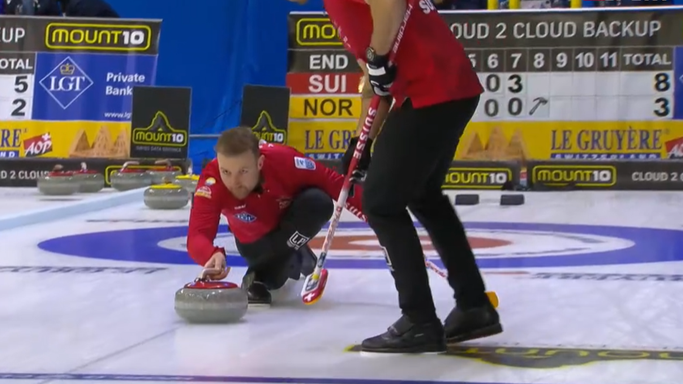 Ultima partita del round robin in scioltezza per gli elvetici