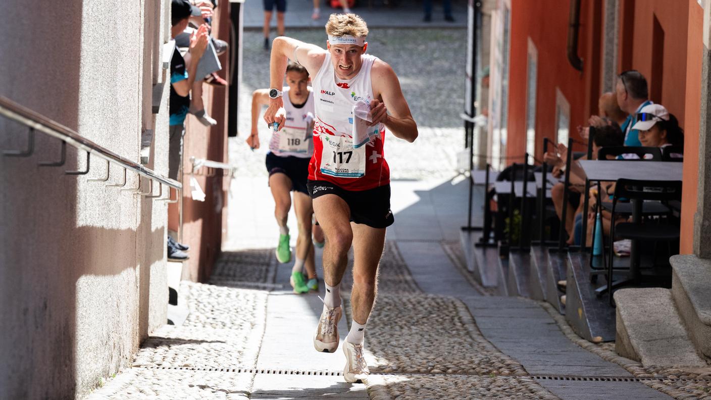 Fabian Aebersold in azione