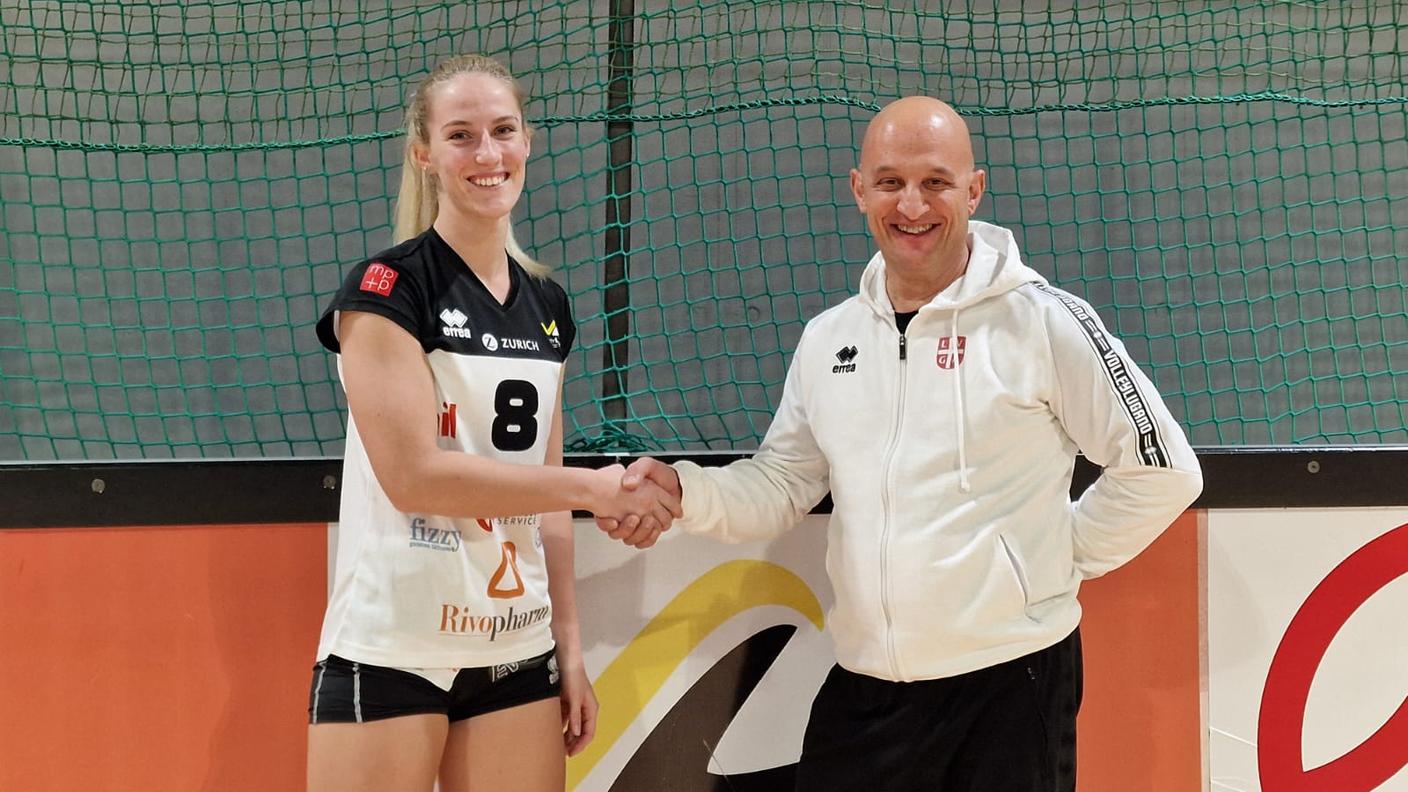 Assieme al direttore sportivo Gianbattista Toma