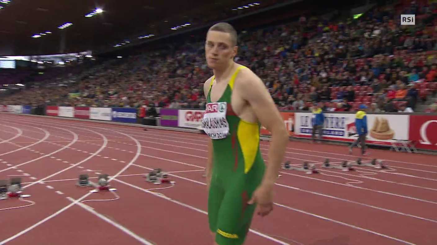 Europei atletica, i 100m di Pascal Mancini