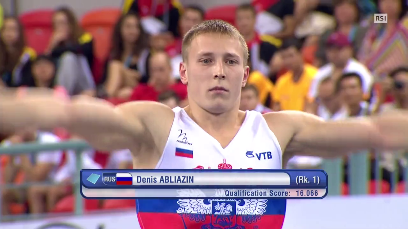Mondiali ginnastica artistica, Denis Ablyazin oro al suolo (11.10.2014)