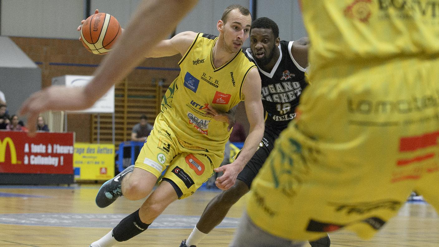 L'anno scorso con la maglia del Monthey