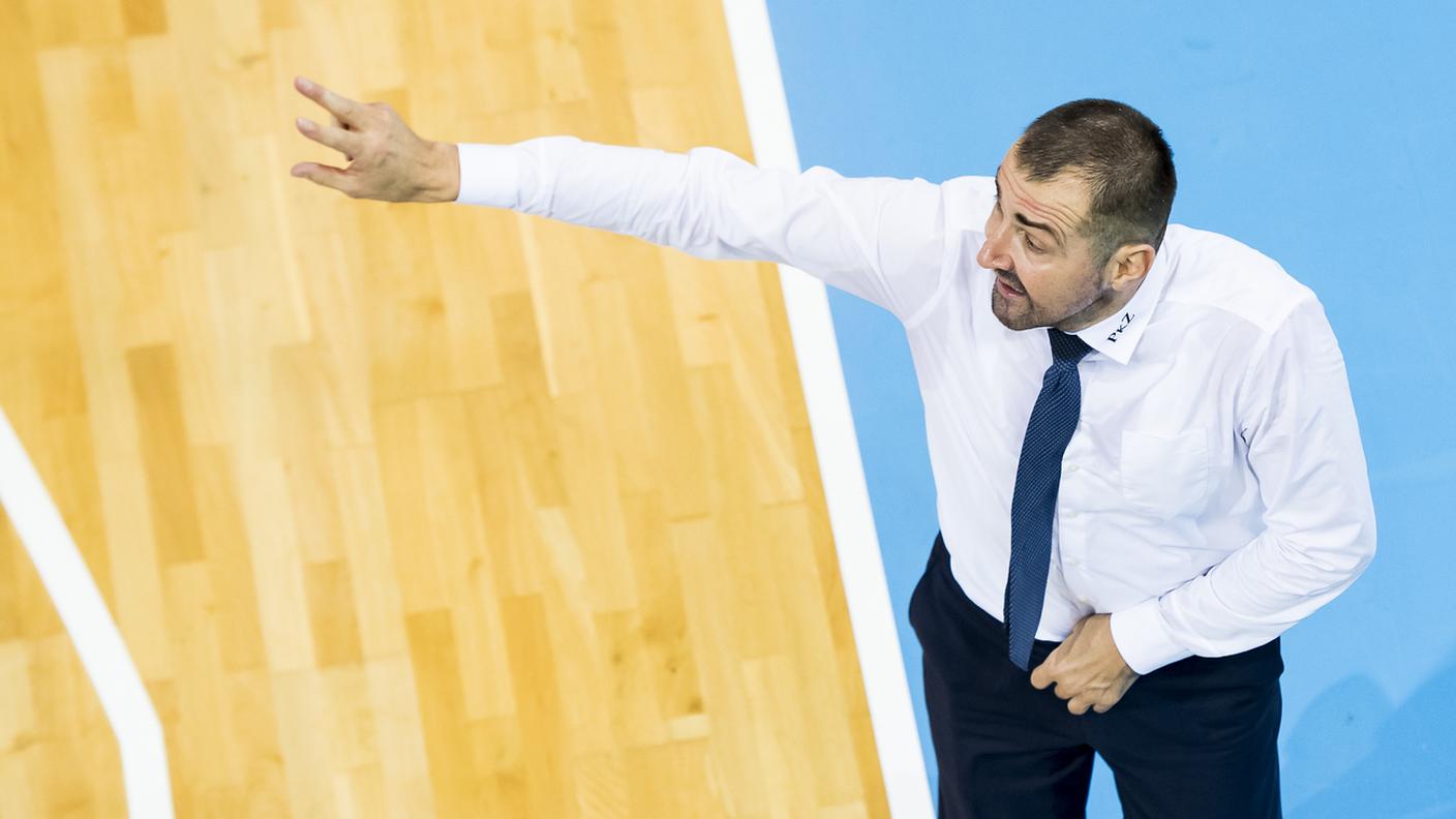 Il coach dei burgundi Petar Aleksic