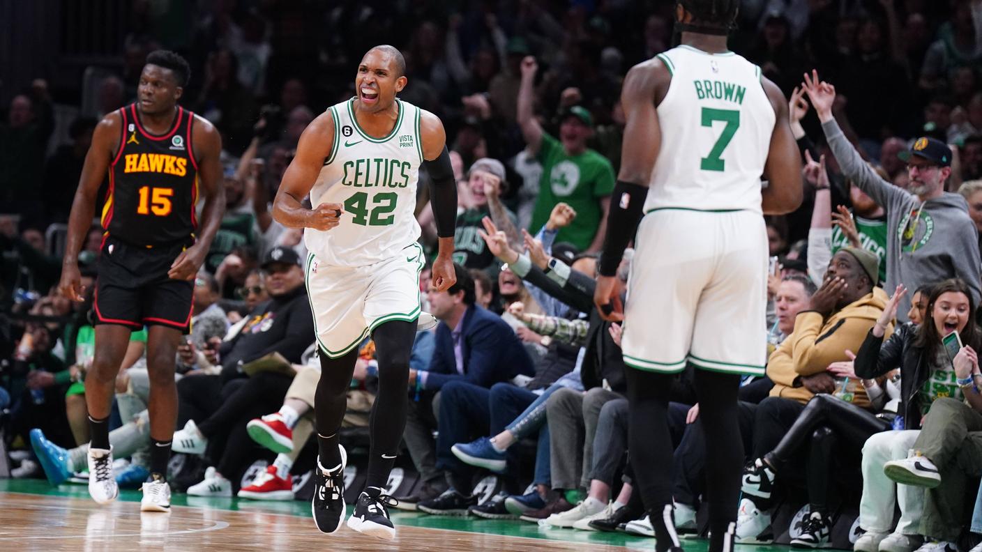 Horford esulta