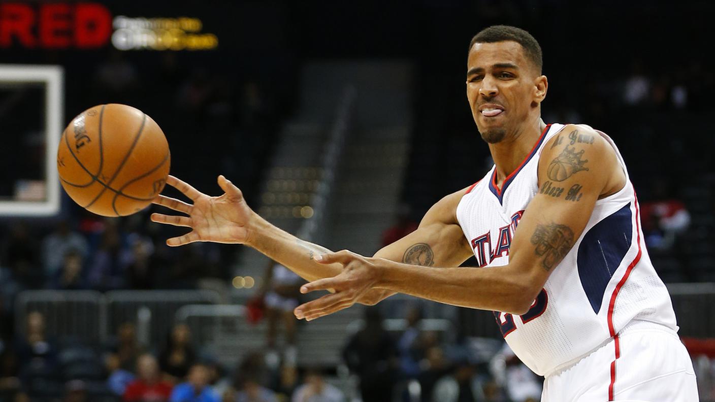 Con la nuova maglia degli Hawks