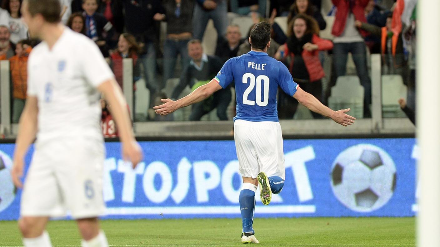 Pellè festeggia il gol del vantaggio