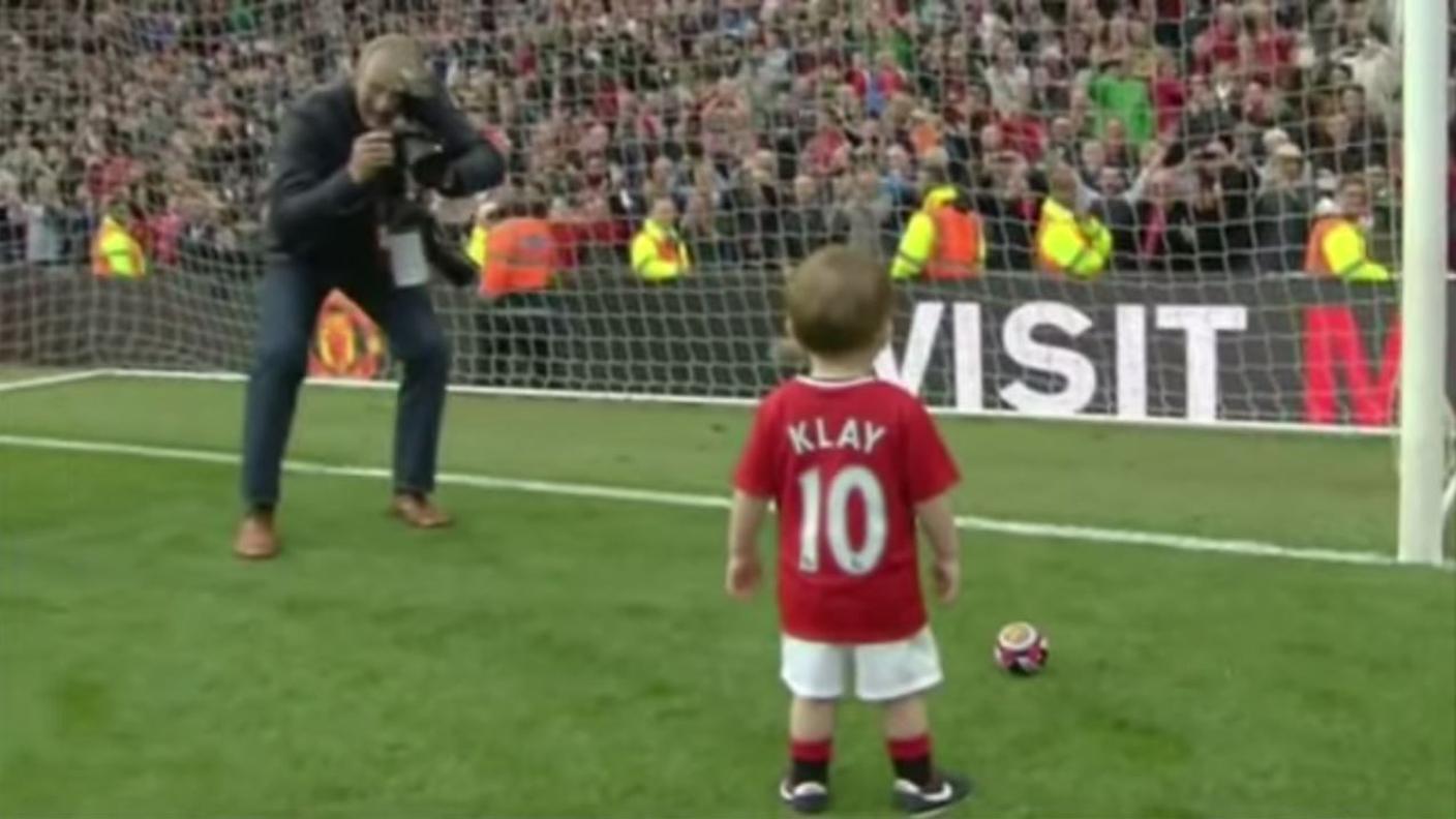 Il piccolo all'Old Trafford