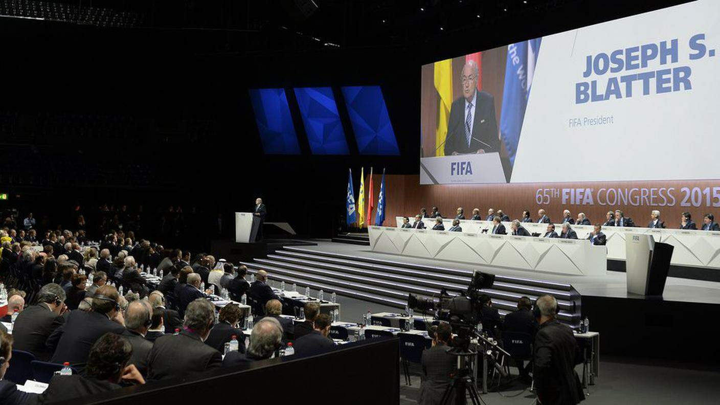 Joseph Blatter al congresso FIFA