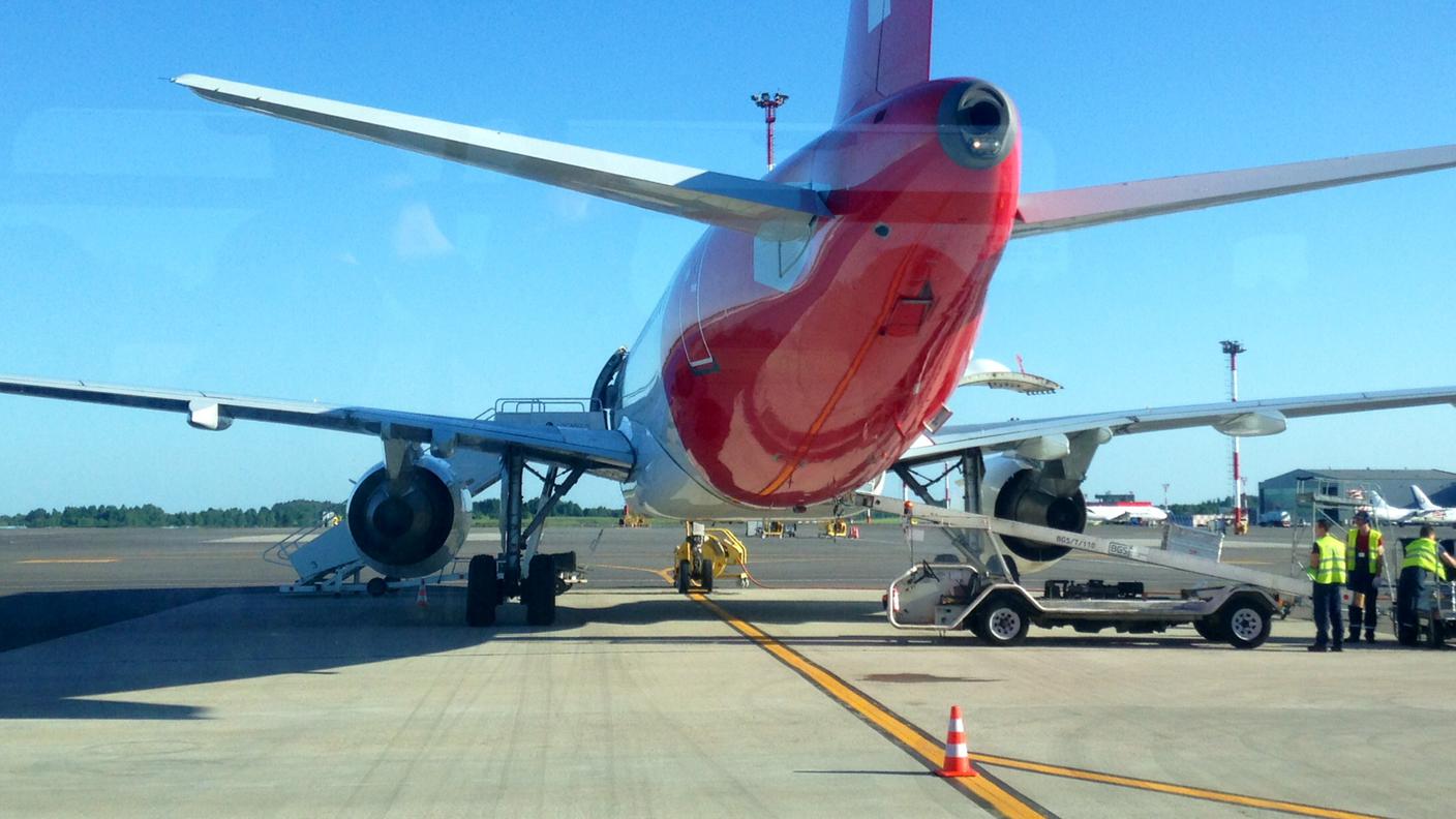 L'aereo della Nazionale
