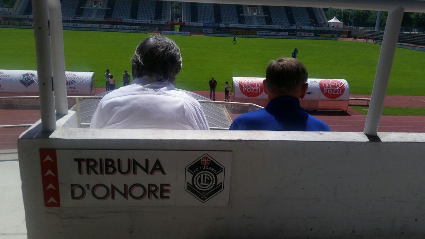 Il boemo osserva con Renzetti il primo allenamento dei suoi