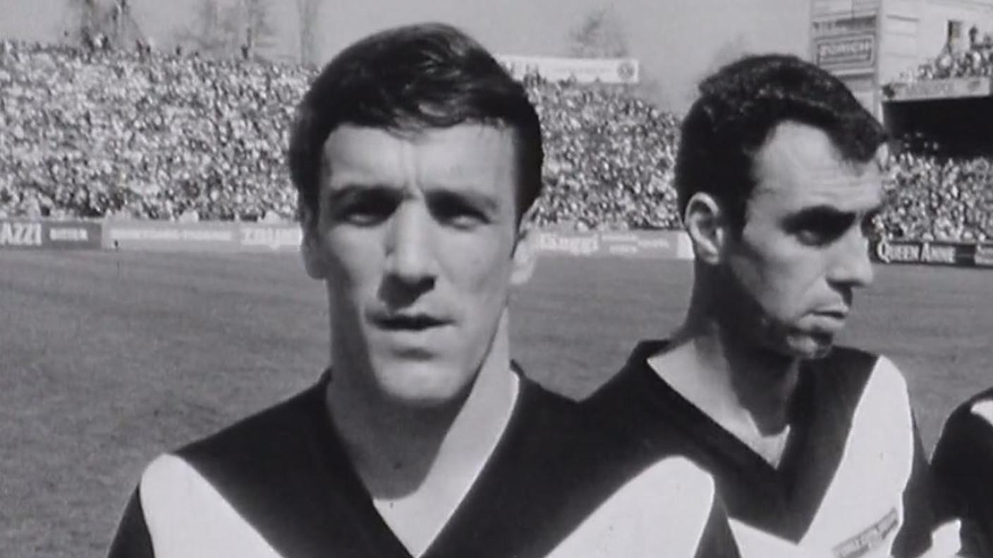 In campo nella finale di Coppa del 1968