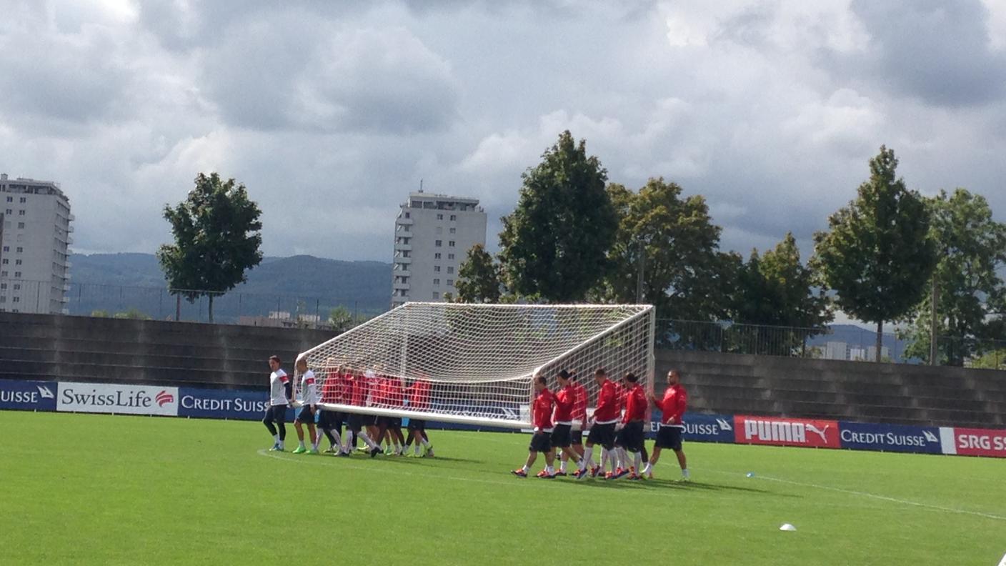Allenamento mattutino al Rankhof