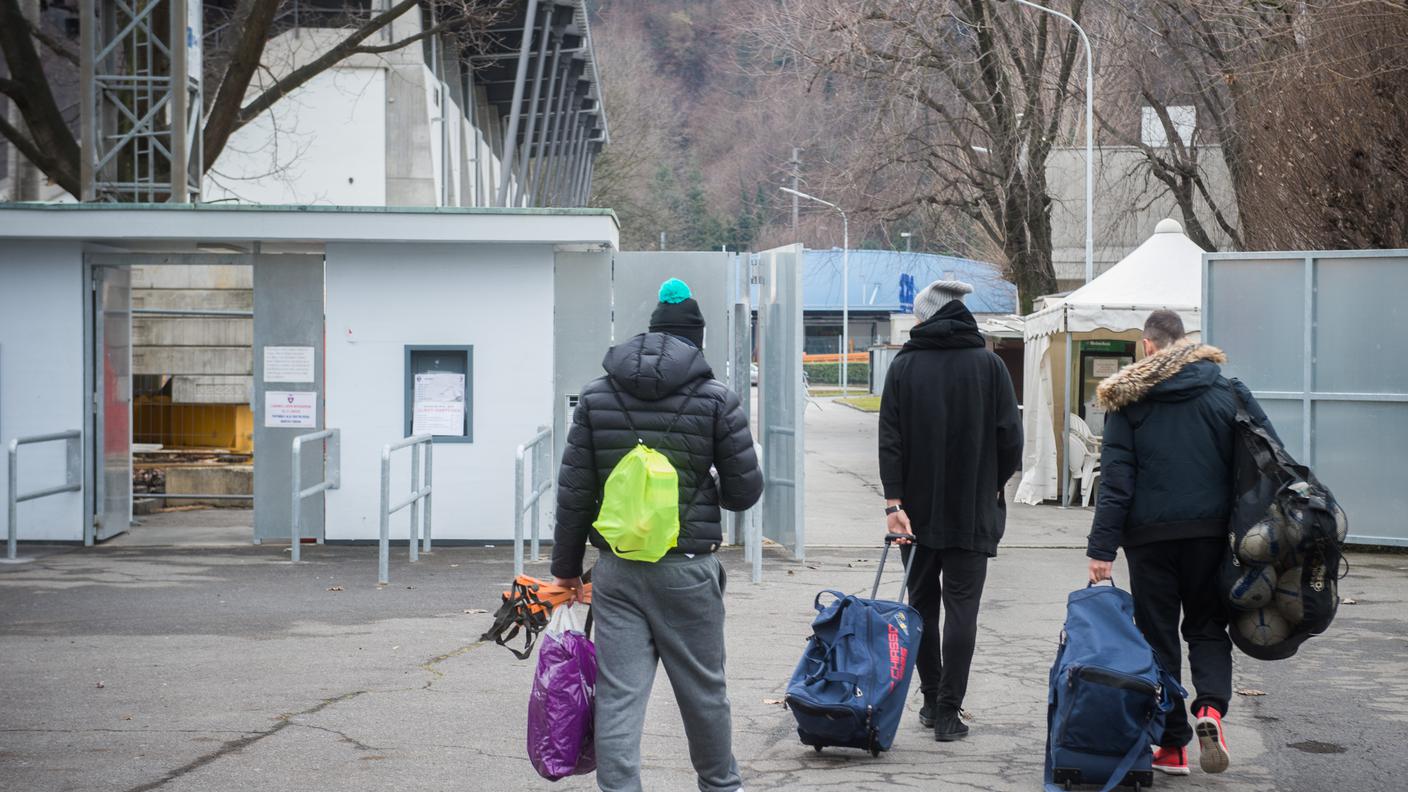 Primo allenamento del Chiasso