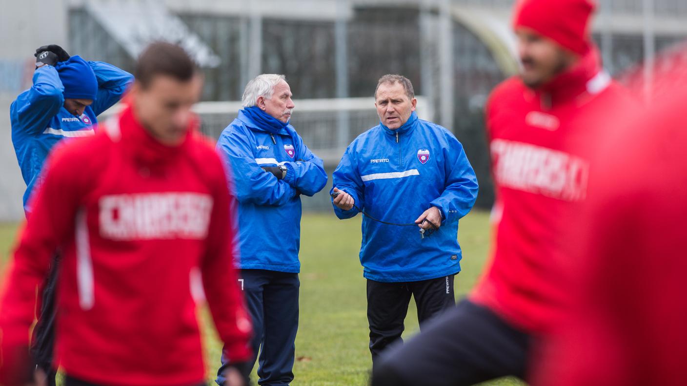 Primo allenamento del Chiasso