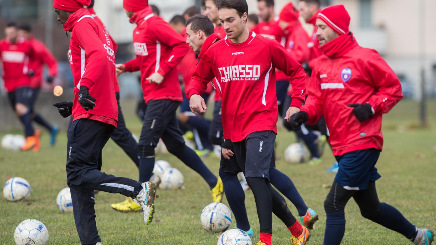 Primo allenamento del Chiasso