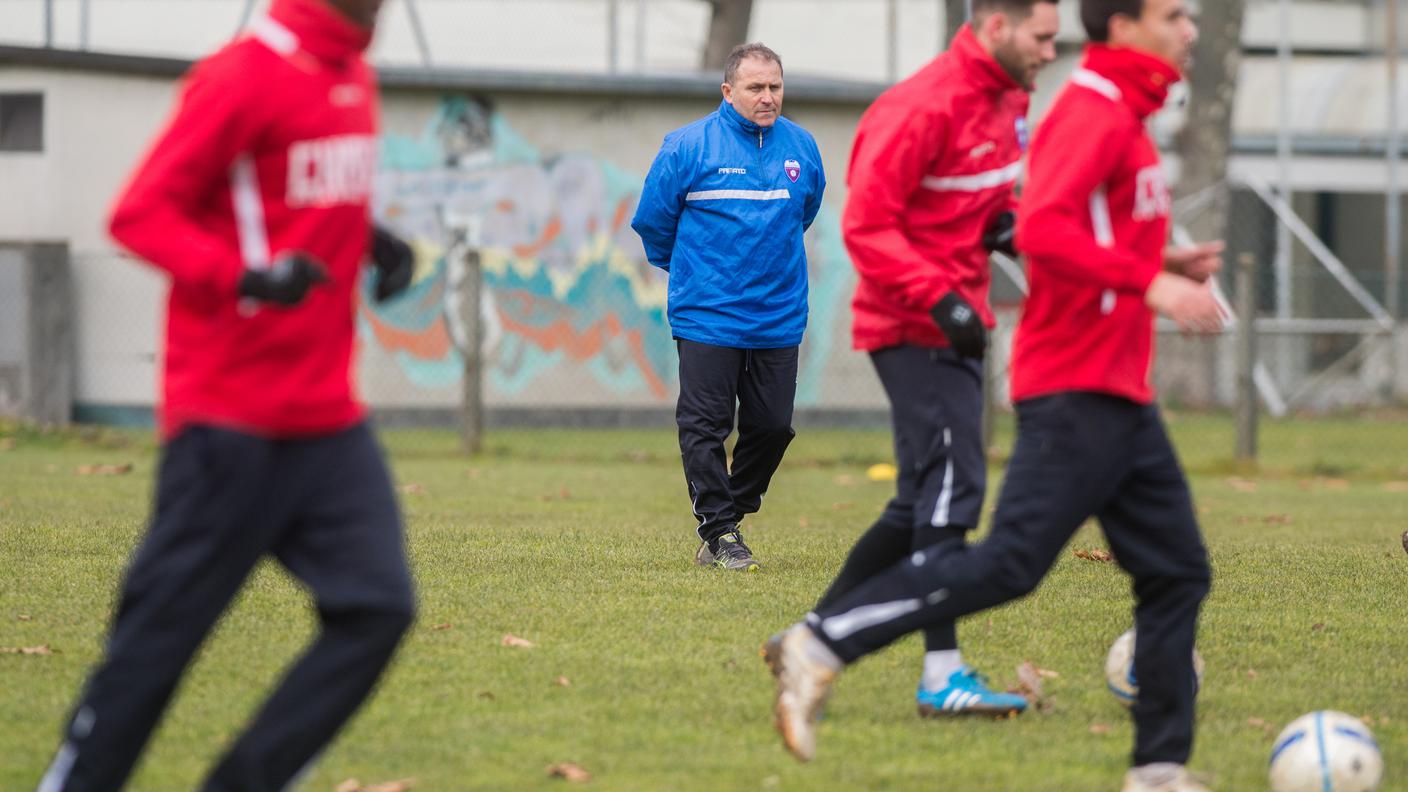 Primo allenamento del Chiasso