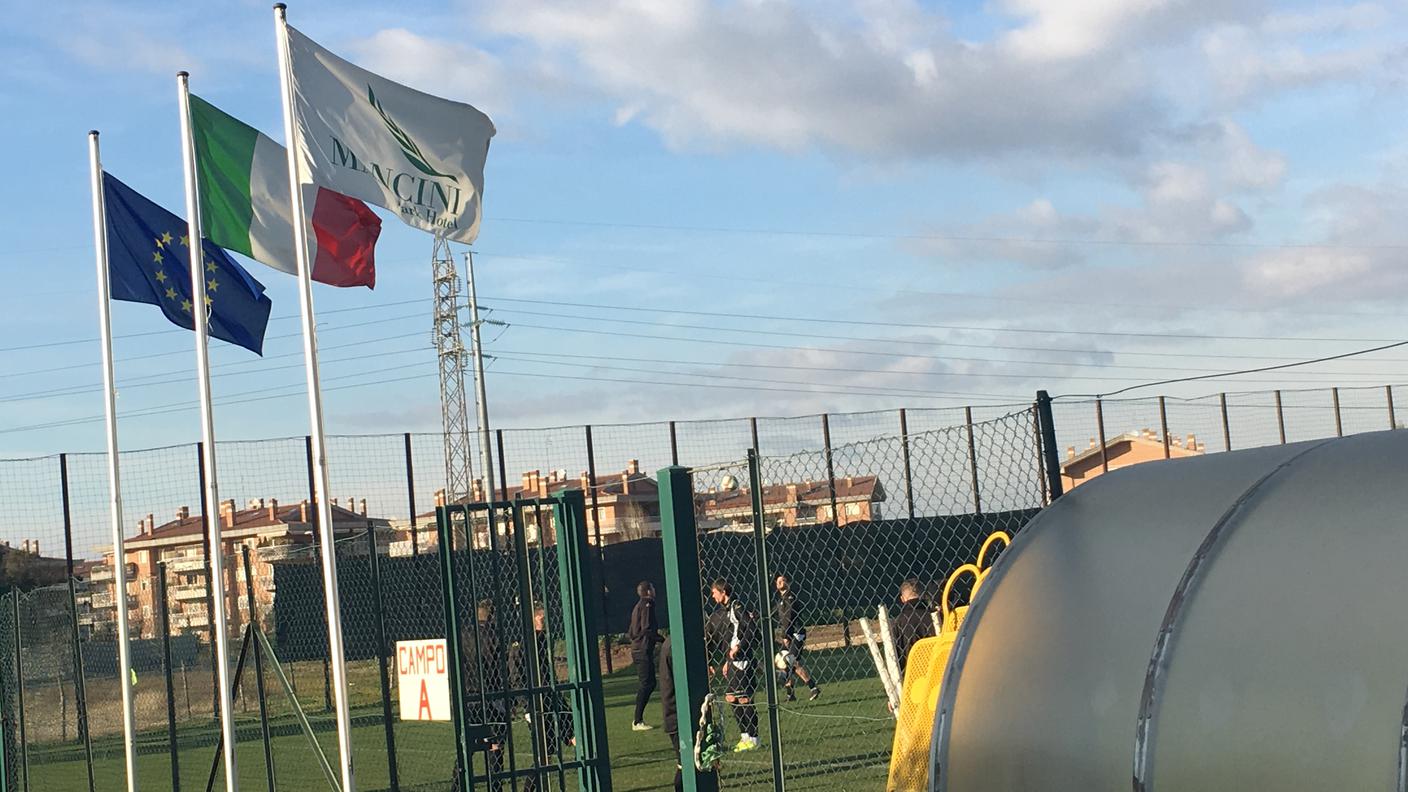 L'allenamento del Lugano a Roma