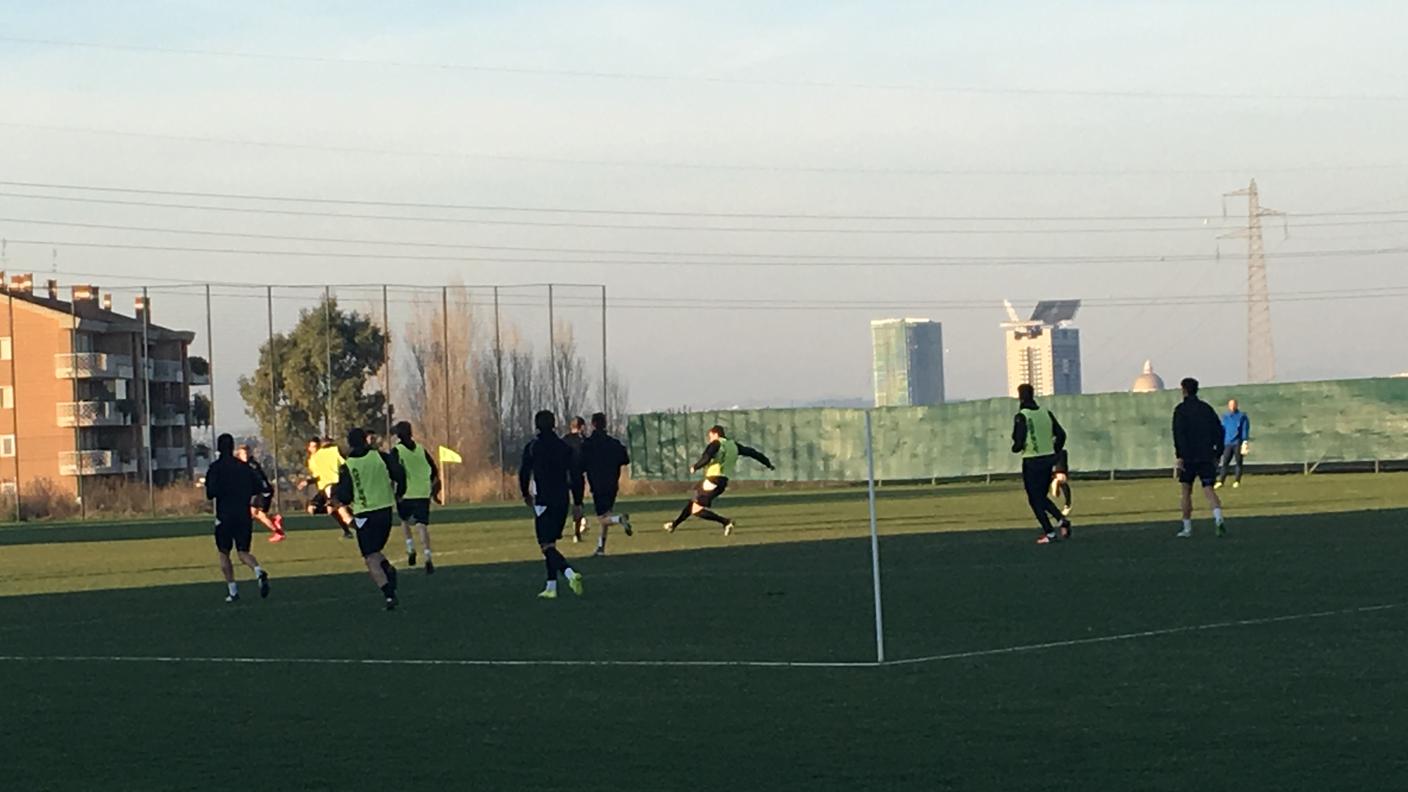 L'allenamento del Lugano a Roma