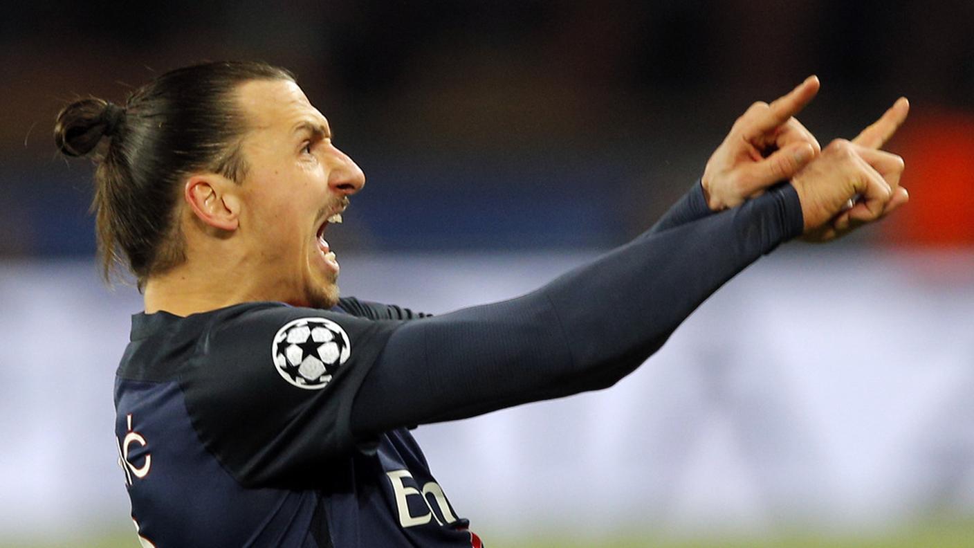 L'esultanza di Ibrahimovic