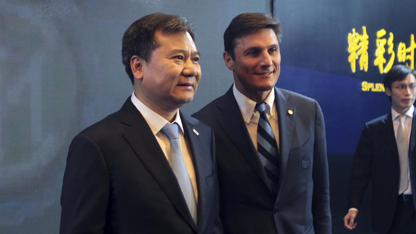 Zhang Jindong e Javier Zanetti