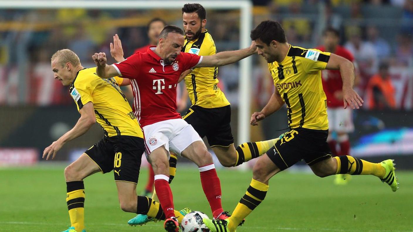 Ribery imbrigliato dalle maglie gialle