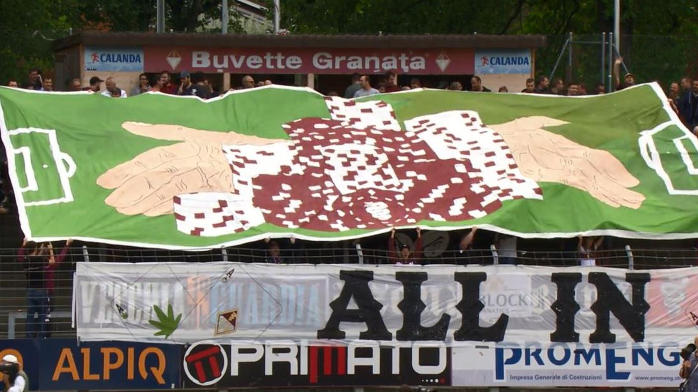 La coreografia per il Bellinzona