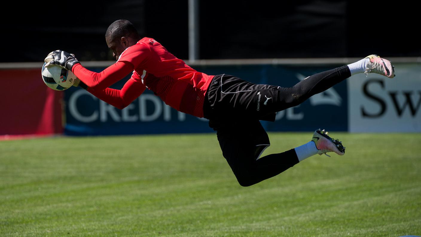 Il portiere in azione