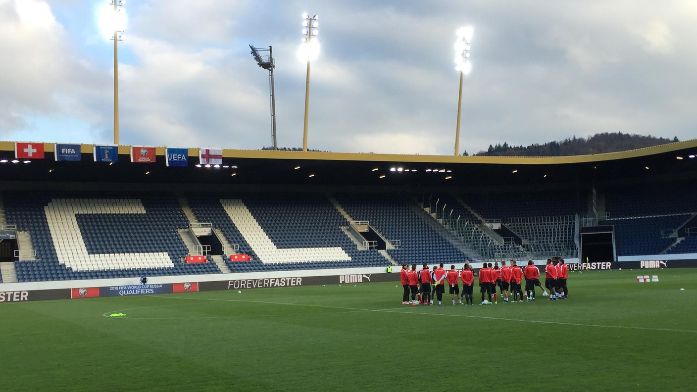 In campo alla Swissporarena