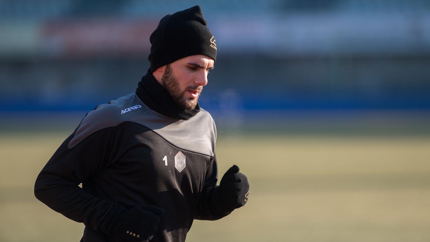 Il primo allenamento di Sadiku