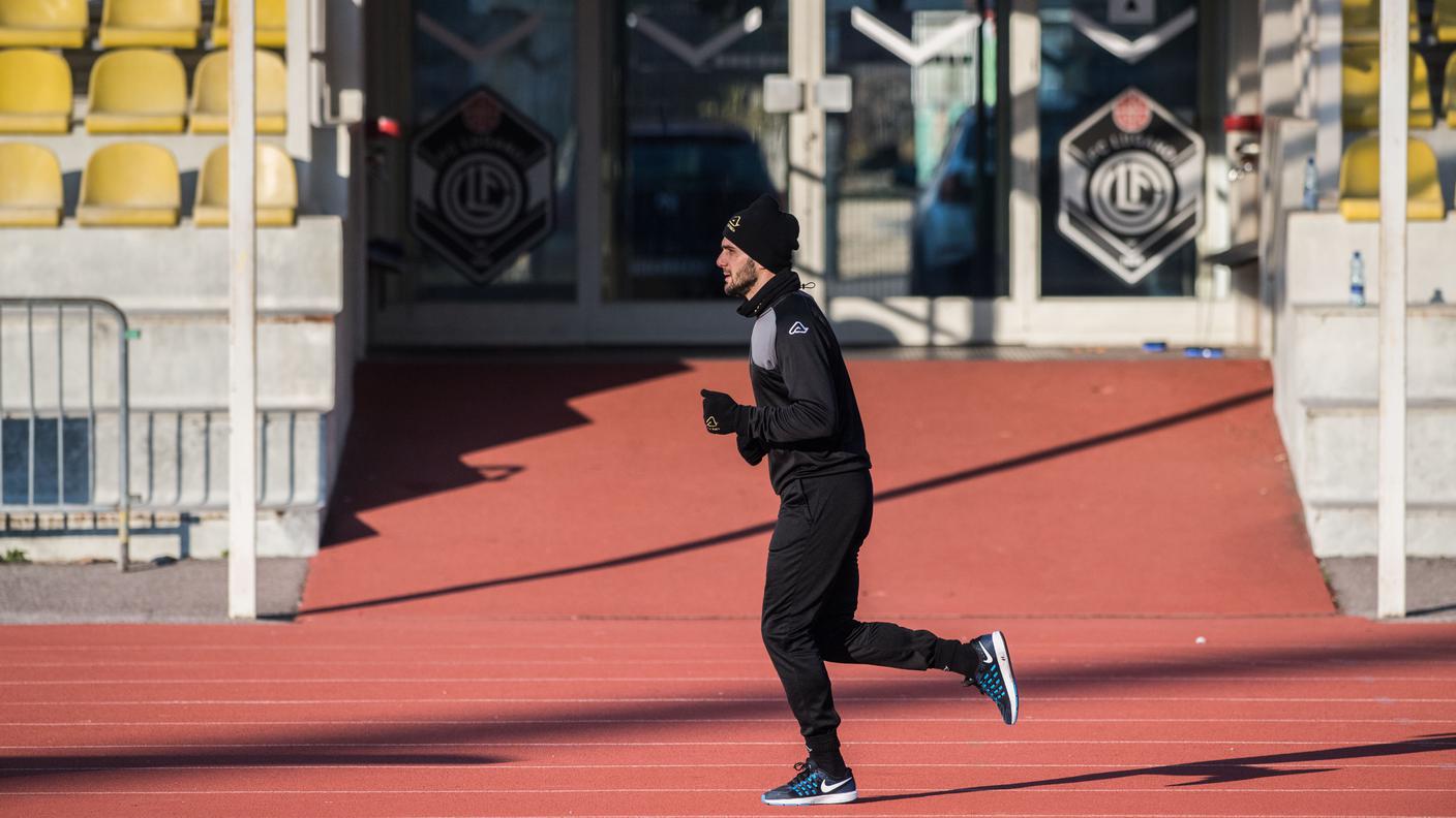 Il primo allenamento di Sadiku