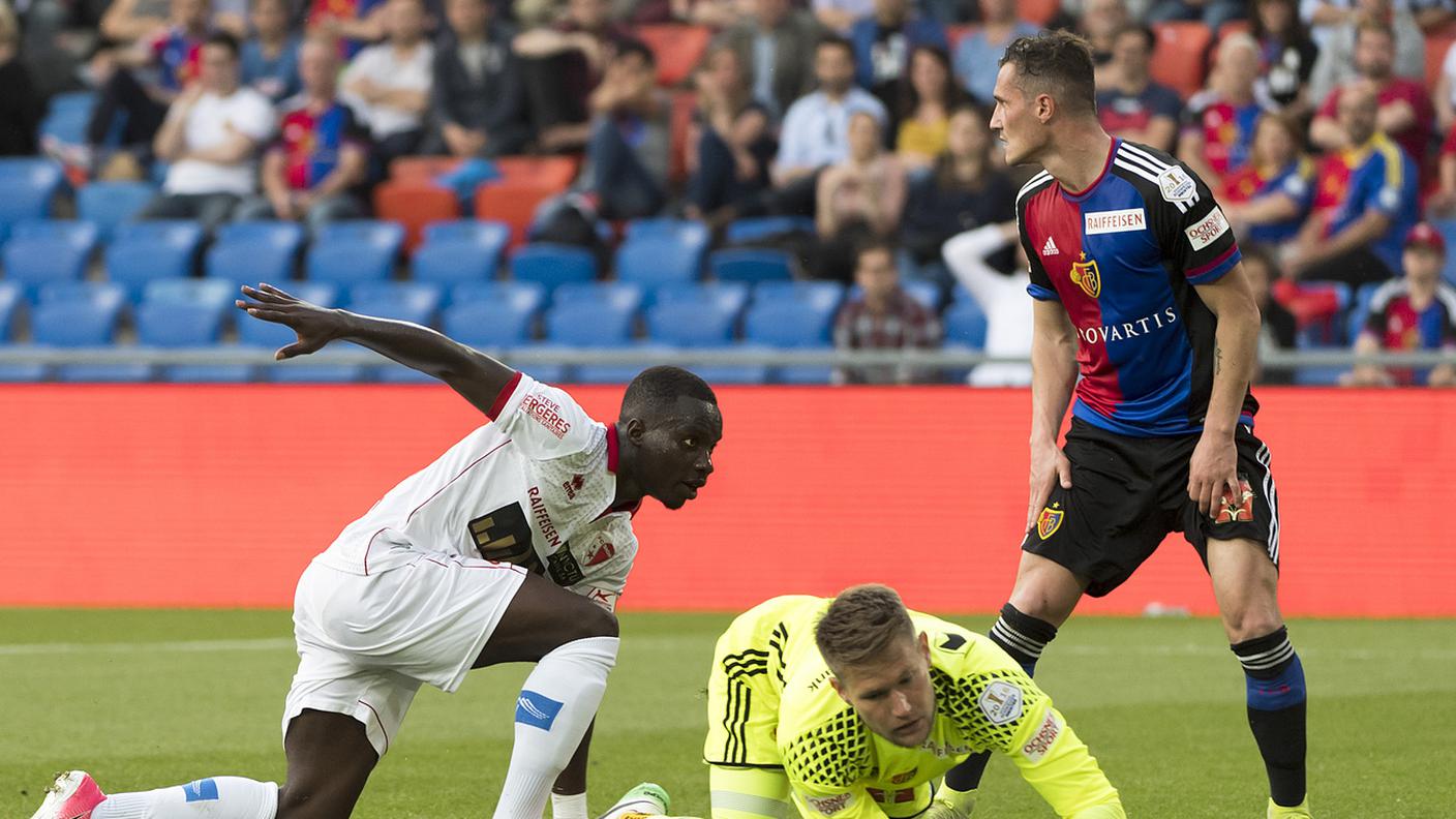 Akolo dopo il gol del pareggio
