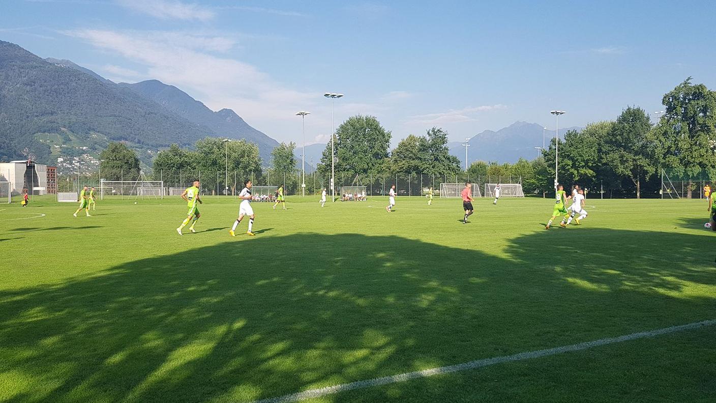 Sul campo del Centro Sportivo