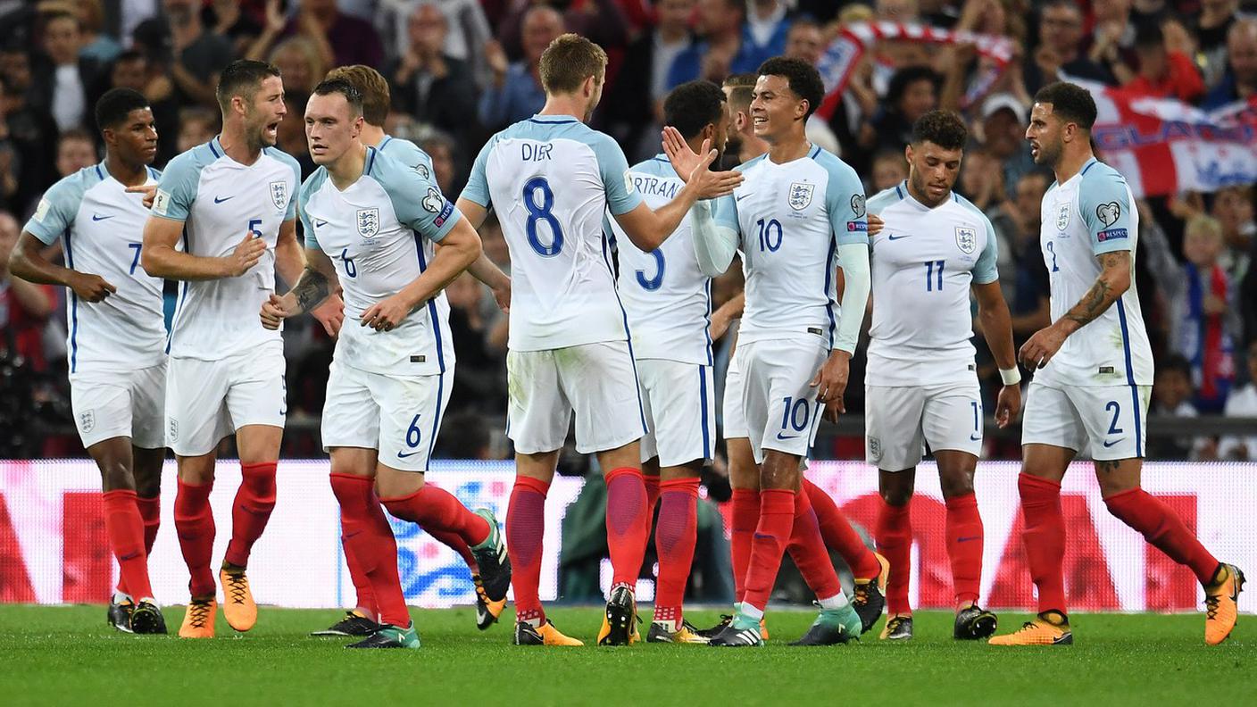 L'esultanza a Wembley