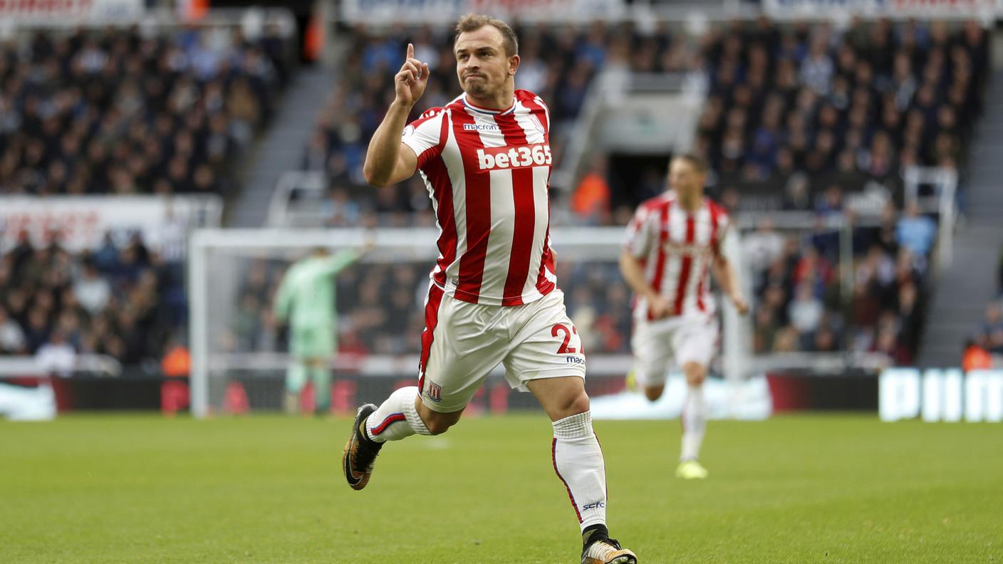 Prima rete in campionato con lo Stoke