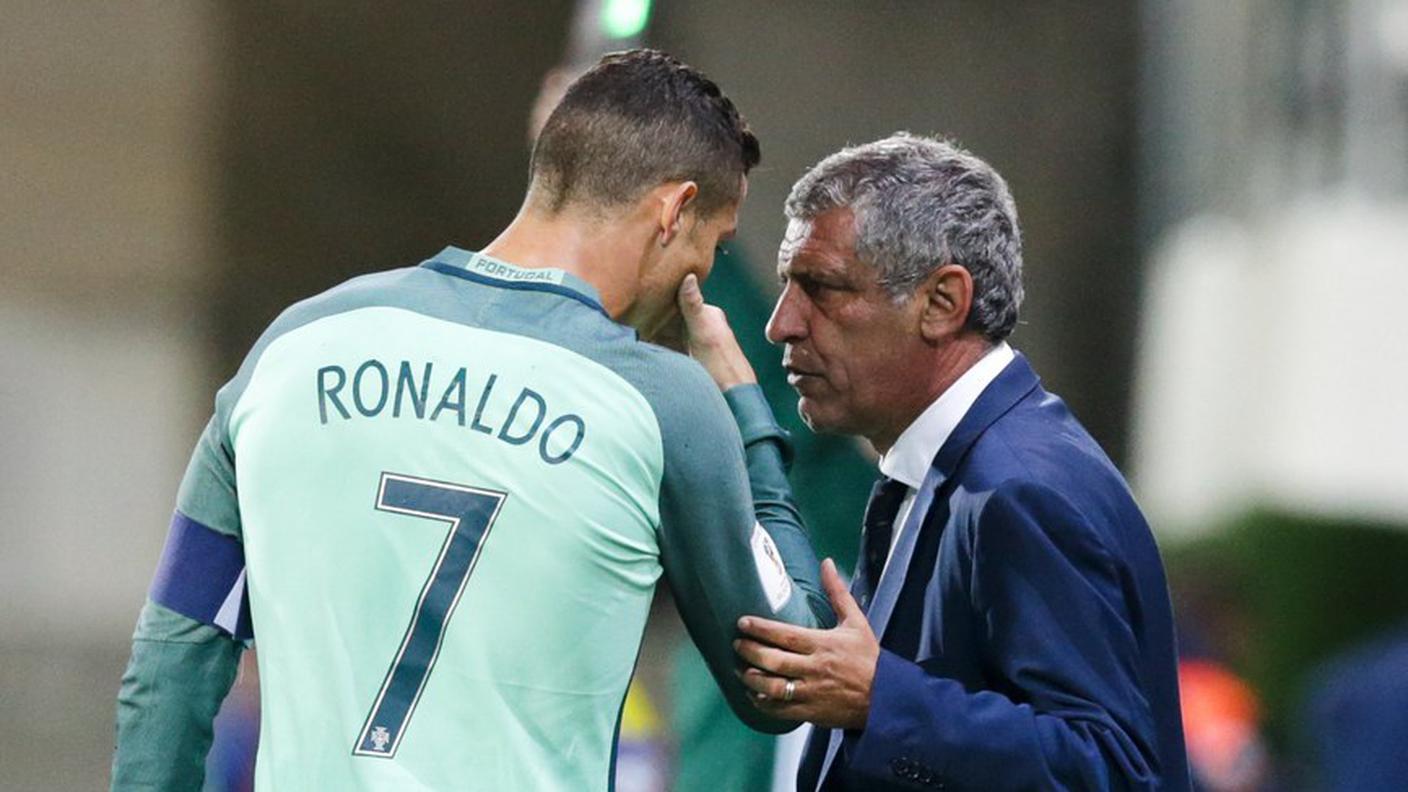 Cristiano Ronaldo e Fernando Santos