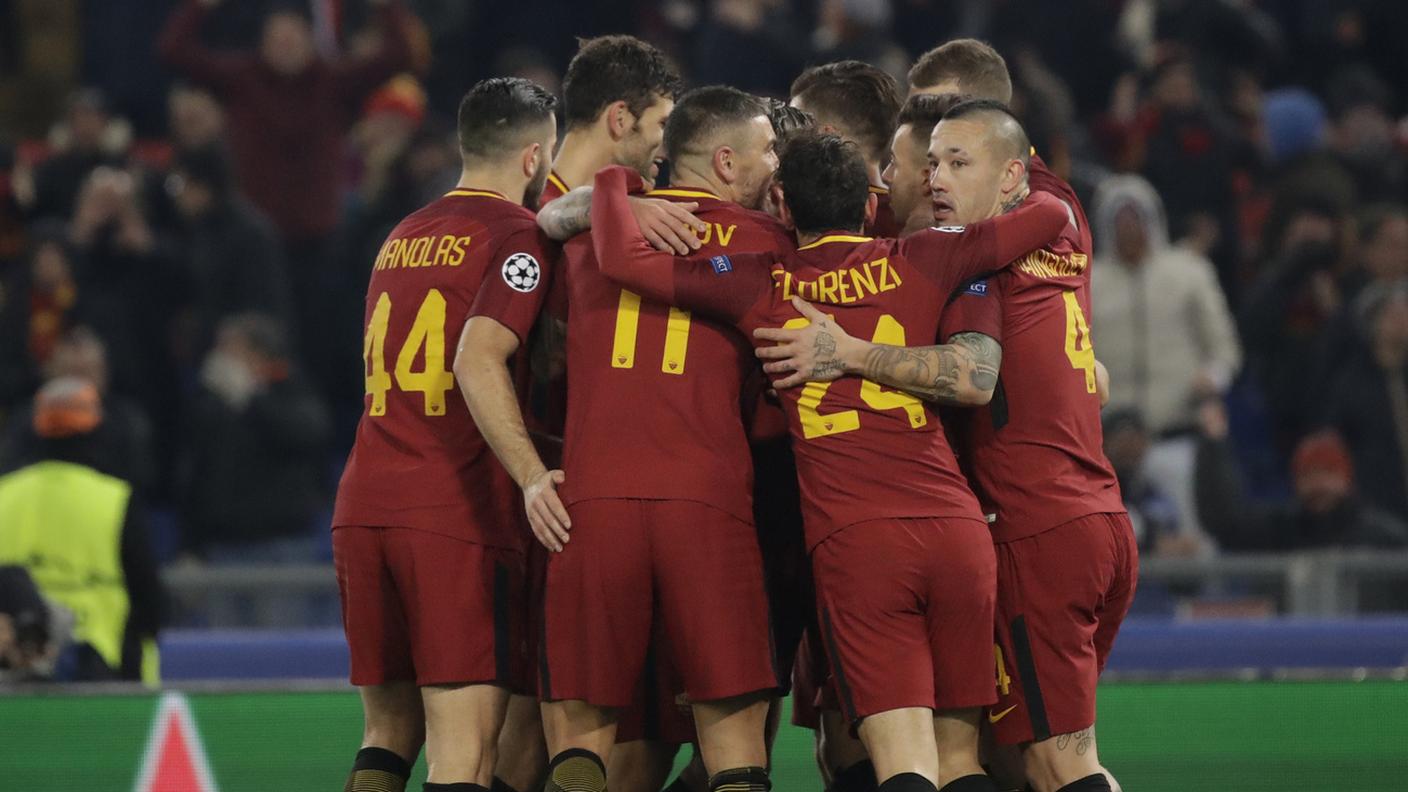 La gioia dei giallorossi