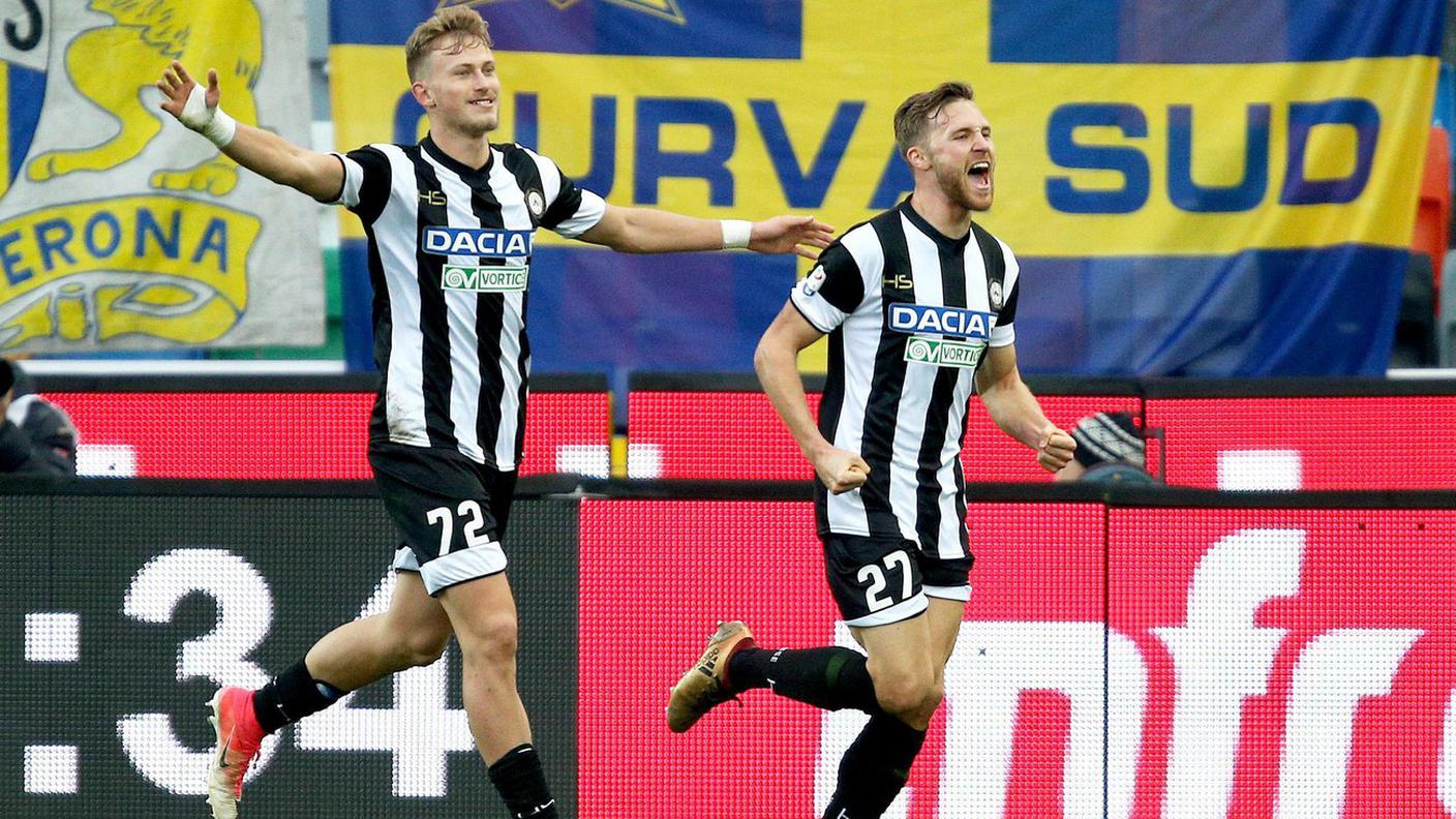 L'esultanza dopo il 2-0 