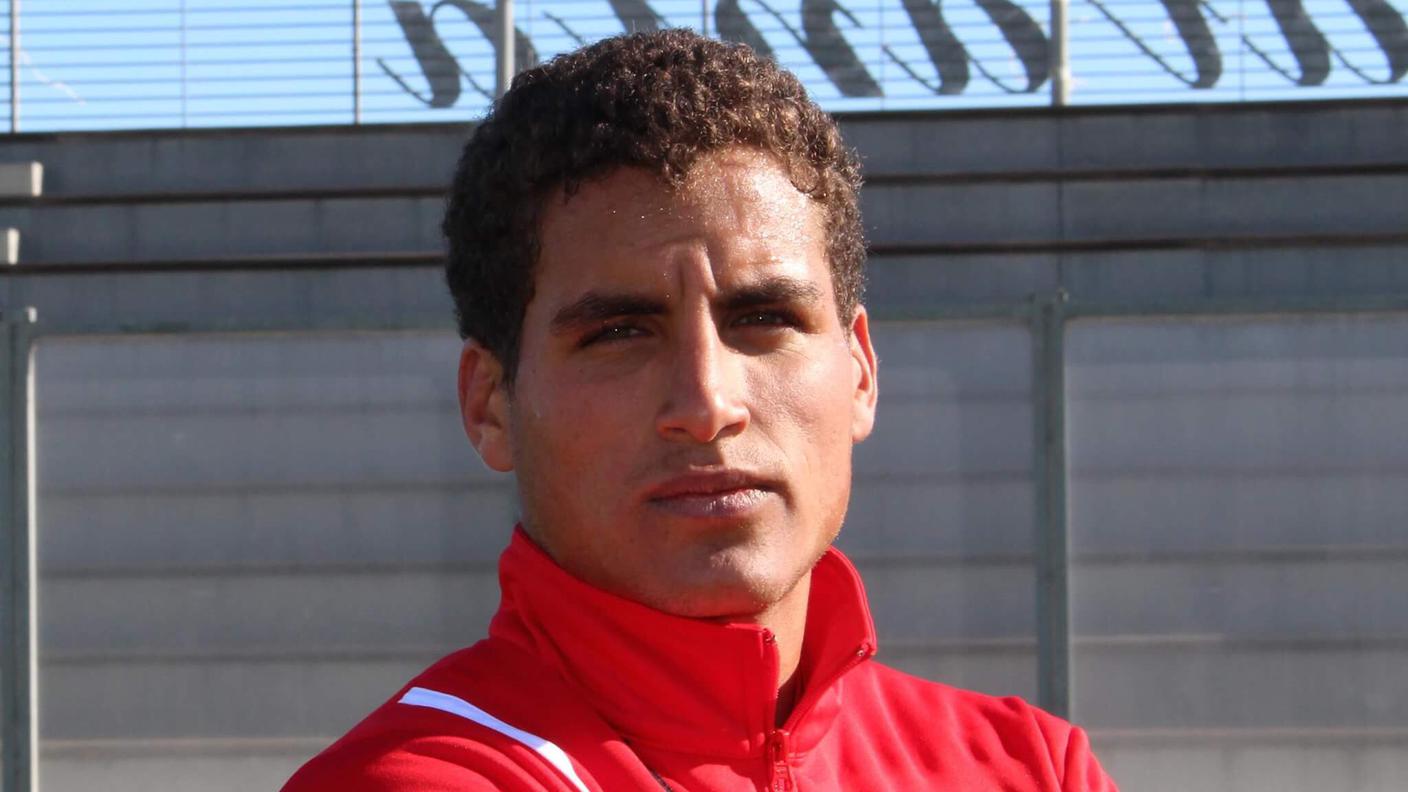Il 22enne al campo d'allenamento di Catania