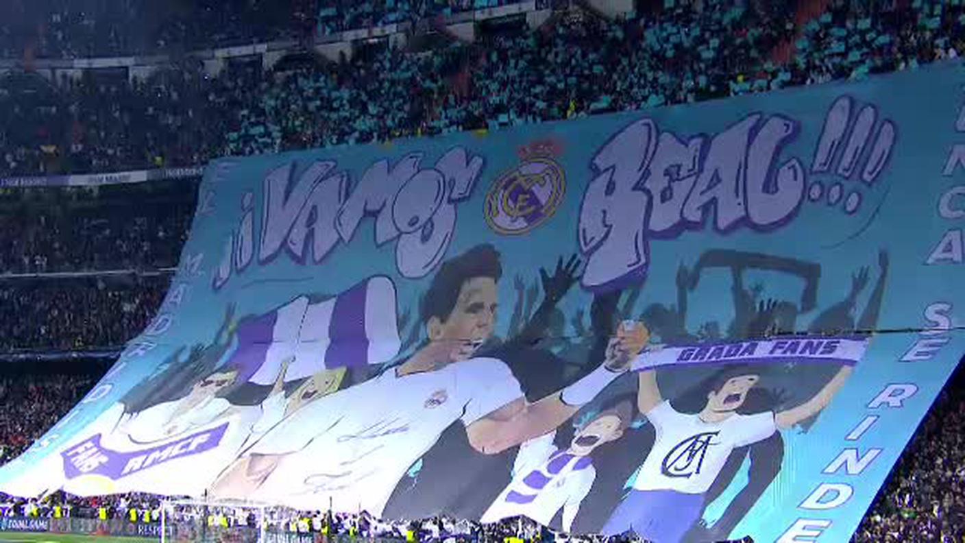 La coreografia della curva madrilena