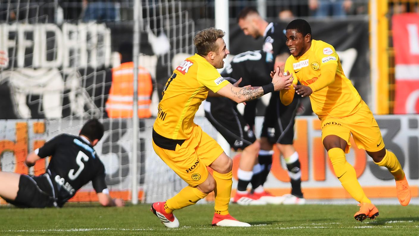 La gioia dopo il 2-1